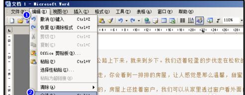 Microsoft Office 2003清除文字底色的具体操作