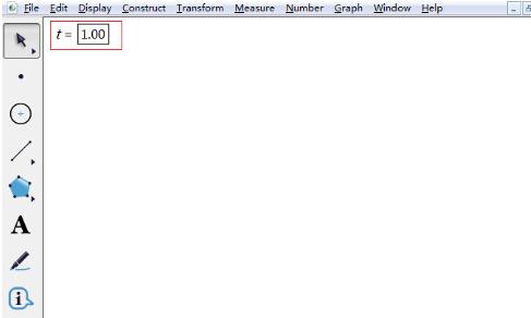 几何画板将点的横坐标设置为参数方法