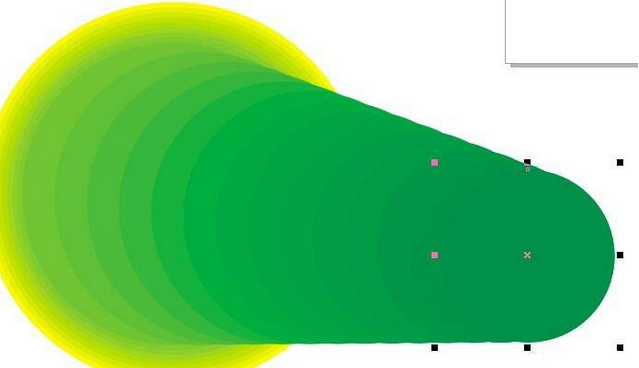 CorelDraw X4使用交互式调和工具制作渐变图的相关操作教程