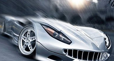 PS制作汽车飞驰效果的操作步骤