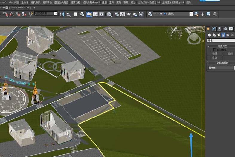 3Ds MAX图纸较大出现画面破碎的处理方法