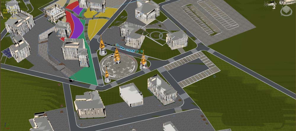 3Ds MAX图纸较大出现画面破碎的处理方法