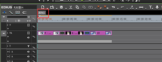 edius中序列嵌套使用操作方法