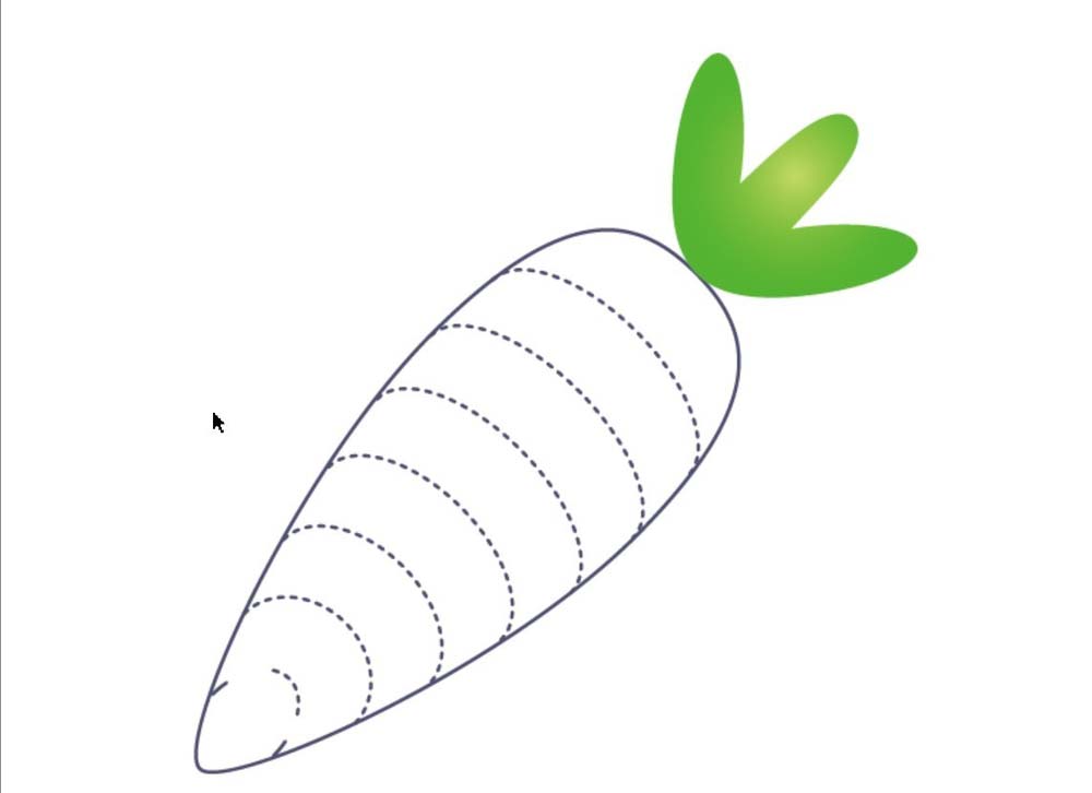 ai制作胡萝卜图片的操作过方法