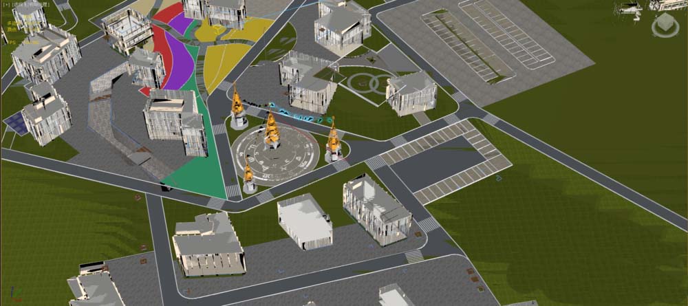 3Ds MAX图纸较大出现画面破碎的处理方法