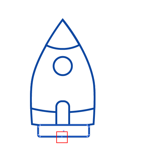 ai制作扁平化小火箭的详细方法