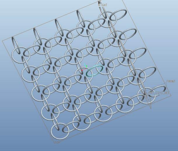 Proe方向阵列创建环扣环模型的操作步骤