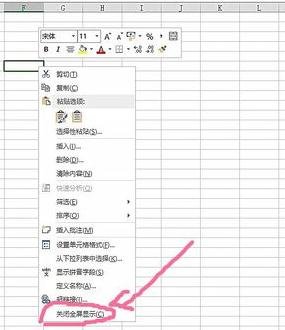 excel2007设置全屏显示的操作教程