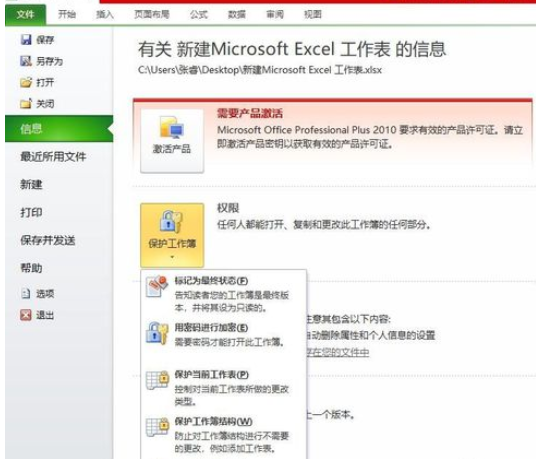 Office 2010加密文档的操作教程