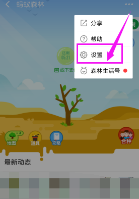 支付宝蚂蚁森林设置能量可收取提醒的详细操作