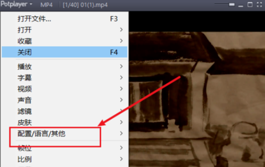 PotPlayer置顶播放视频的操作步骤