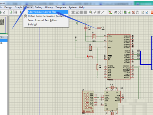 Proteus导入程序的操作方法