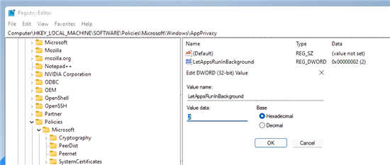 Windows11如何禁用后台应用程序?Windows11禁用后台应用教程