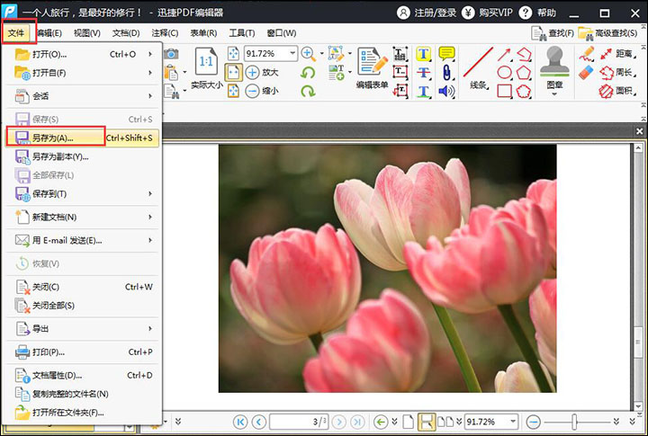 迅捷PDF编辑器删除空白页的操作方法