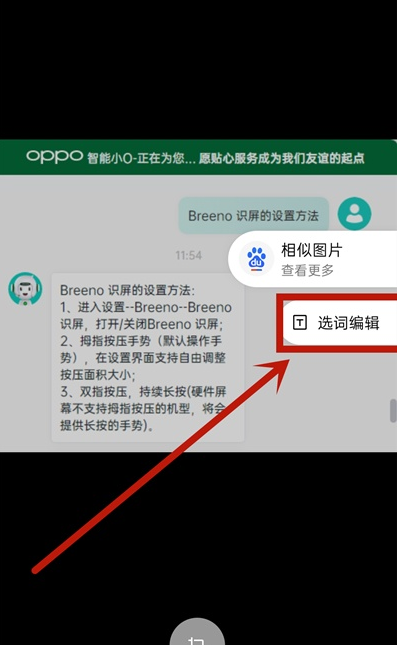opporeno5pro如何提取文字 opporeno5pro提取文字教程