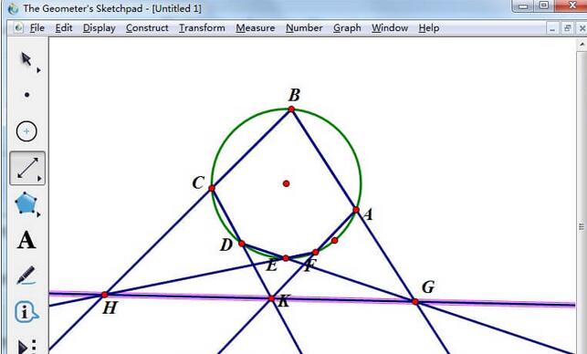 几何画板验证帕斯卡定理的详细流程