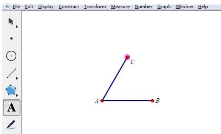 几何画板使用旋转作正三角形的操作流程