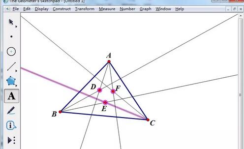 几何画板绘制摩莱三角形的操作方法