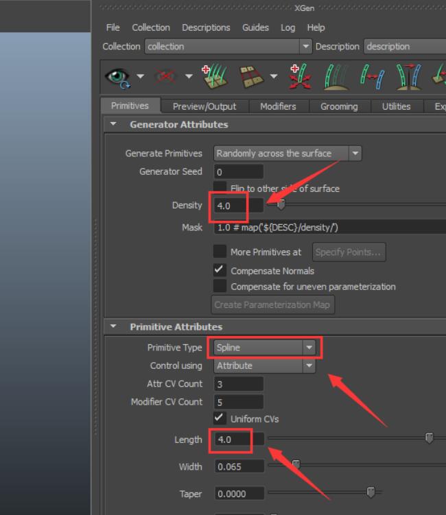 maya软件将模型给为xgen曲线的详细流程