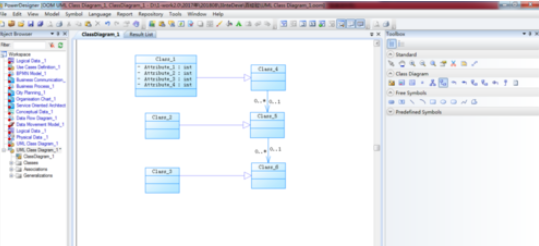 Power Designer建立UML类图的操作方法