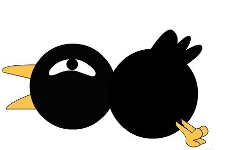 怎样用flash绘制一只卡通的乌鸦?flash绘制一只卡通的乌鸦教程介绍