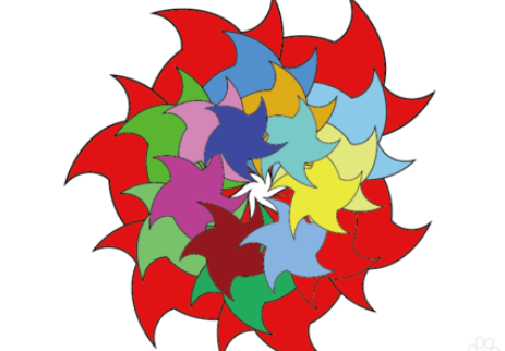 ai设计螺旋星星的图文教程