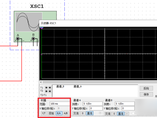 multisim10.0如何分析示波器波形?multisim示波器显示波形怎么看幅值