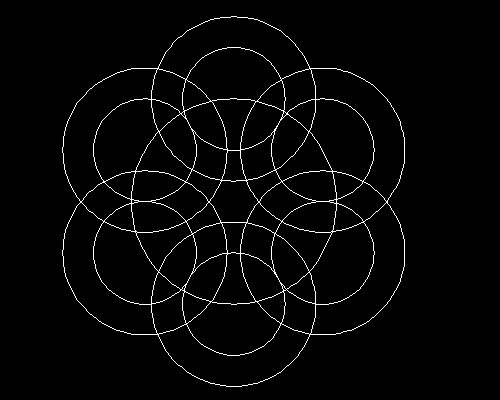 AutoCAD制作彩色六连环图形的操作方法