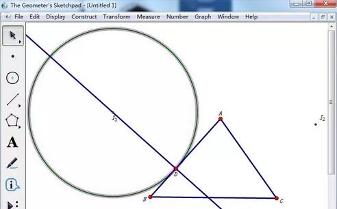 几何画板中三角形旁切圆的设计方法步骤