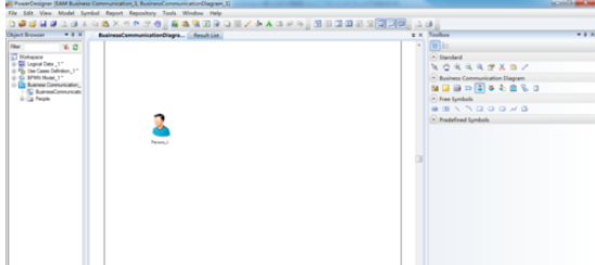 Power Designer中业务沟通图的设计过程