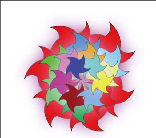 ai设计螺旋星星的图文教程