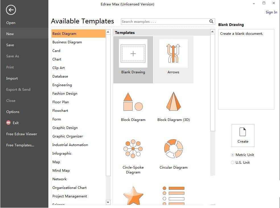 亿图流程图制作软件创建红五星图案的图文方法