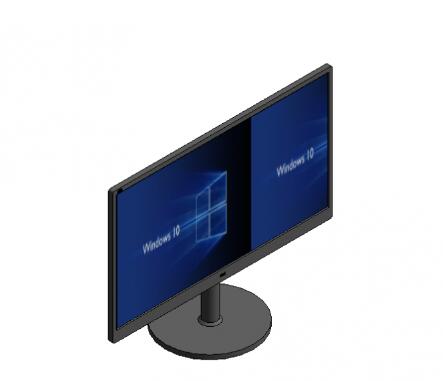 Revit做一个显示屏族的操作方法