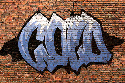 Photoshop为墙壁涂鸦的操作方法