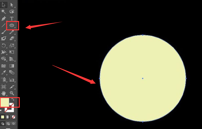 ai如何绘制圆月矢量图?ai圆月矢量图绘制方法