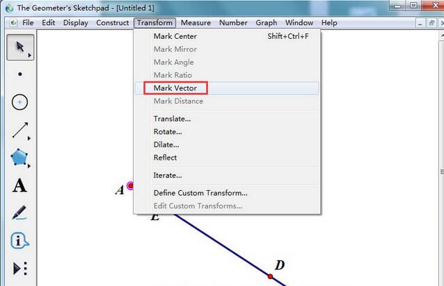 几何画板进行四等分三角形的一边操作方法