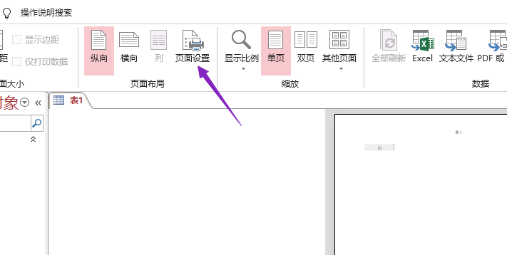 access数据库设置不打印标题的操作方法