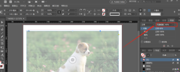 Indesign如何调整对象透明度?Indesign调整对象透明度教程