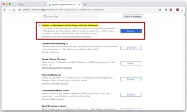 禁止谷歌浏览器隐藏url和www前缀的操作方法