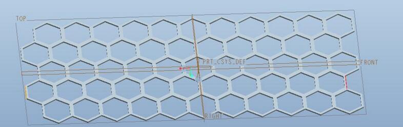 Proe建模六边形镂空物体的详细教程