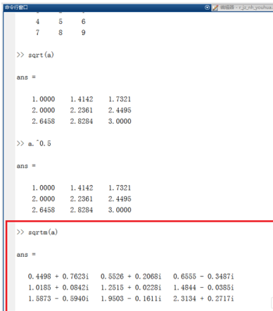 Matlab中根号表示的教程介绍