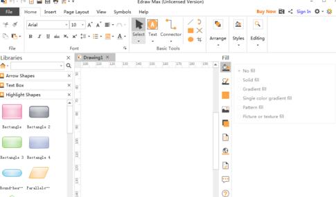 亿图流程图制作软件设计高亮雪花图的方法步骤