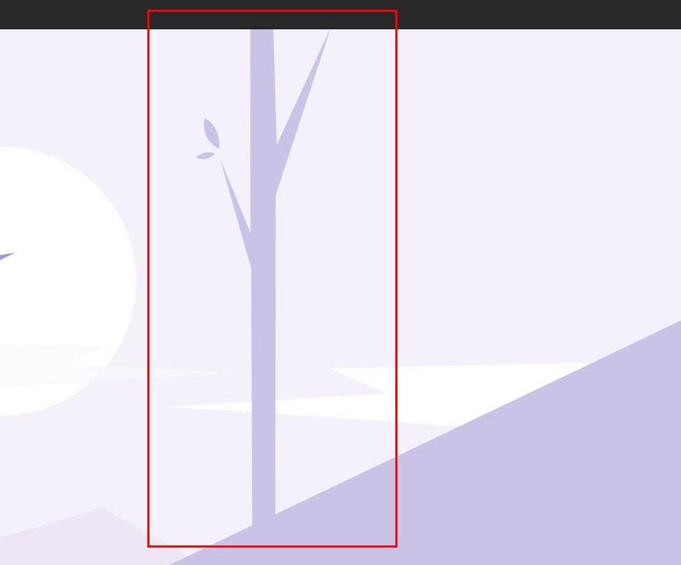 photoshop绘制一幅淡紫色的扁平化森林插画的操作流程