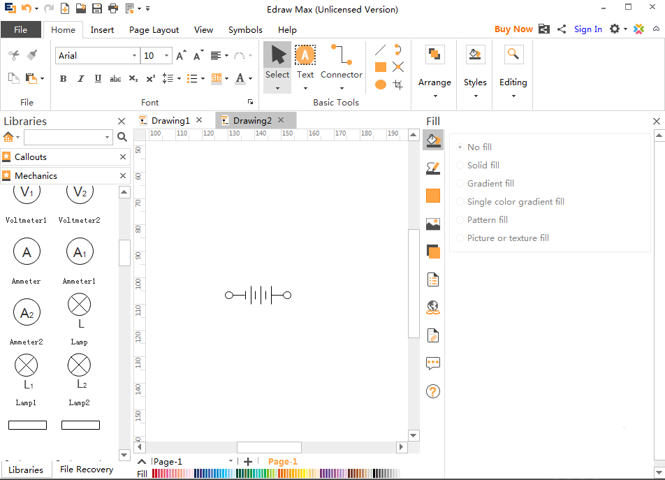 亿图流程图制作软件设计高亮雪花图的方法步骤