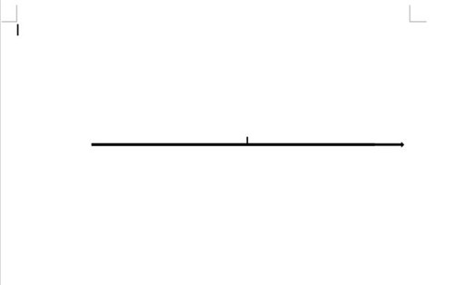 word制作数轴的具体教程