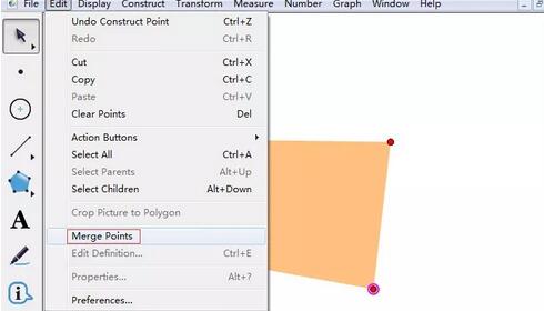 几何画板两段折线的操作方法