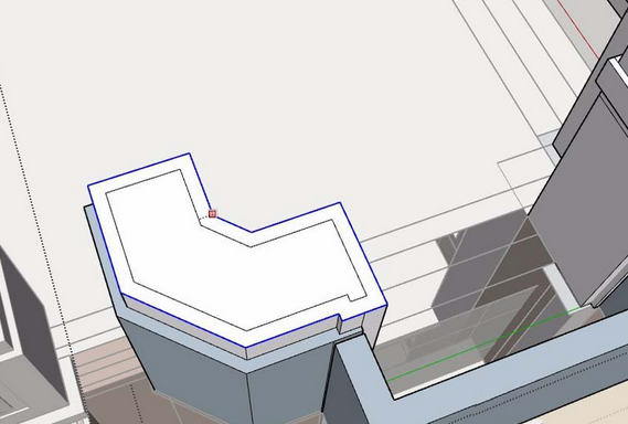草图大师绘画屋顶外饰柱的操作方法