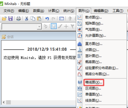 minitab设计箱线图的方法介绍
