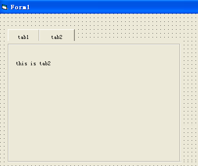 Visual Basic制作一个选项卡式的视窗窗口的操作方法