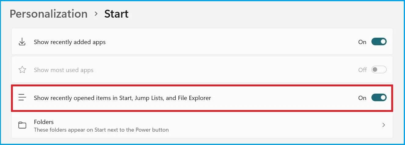 如何删除Windows 11上的推荐文件?Windows 11删除推荐文件的方法